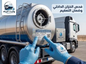فحص الخزان الداخلي لوايت مياه الشرب والتأكد من نظافته وتعقيمه