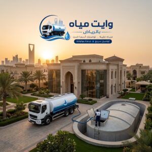 وايت مياه للفلل بالرياض لتوصيل المياه إلى خزانات القصور والفلل